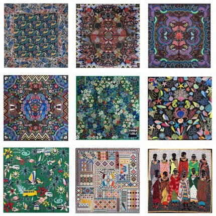 Spanish niche women's various printed scarves and large square scarves