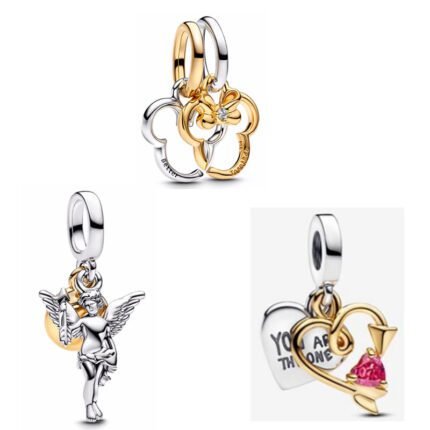 New Fashion Love Angel Shape Pendant Necklace Bracelet Men and Women Jewelry