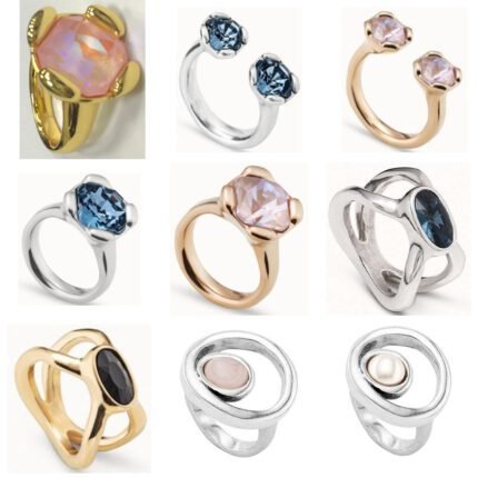 2025 New Fashionable Trend Sparkling Zirconia Flower shaped Open Ring, Black Zirconia Square Open Ring, Suitable for Daily Travel and Gatherings