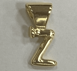 2025 new fashion trend simple gold Z-letter pendant, suitable for daily travel and gatherings