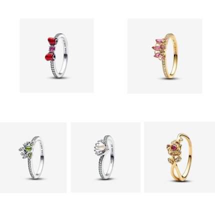 New co-branded fashion rings, high-end jewelry for men and women, suitable for wedding gifts for friends