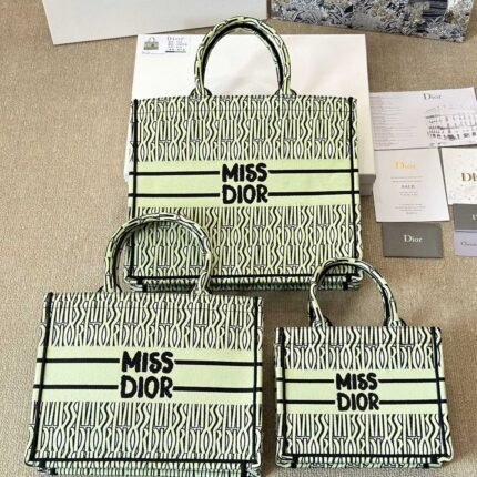 Original jacquard shopping bag, small, exquisite and stylish，Size: 42cm, 36cm, 26cm