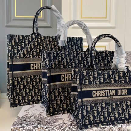 Canvas embroidered printed tote bag, irresistible retro luxury!