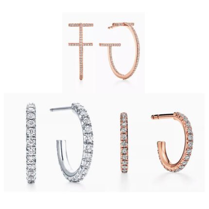 New high-end simple earrings for men and women