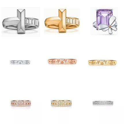 New fashion high-end rings for men and women, all-match jewelry