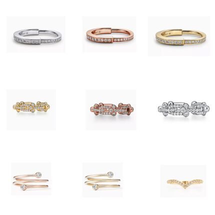 New fashion all-match rings for men and women, suitable for daily gatherings
