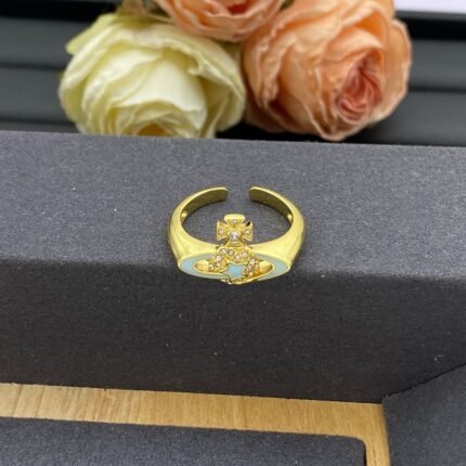 New fashion high-end rings for men and women planet shape jewelry