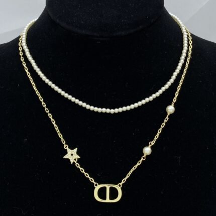 New Fashion High-end Starfish Pendant Bead Necklace Women's Jewelry