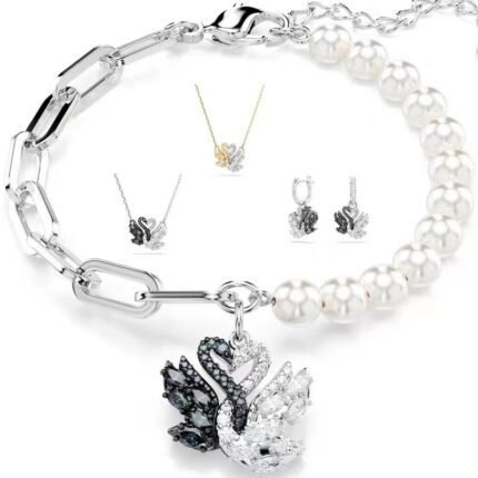 Swarovski Swan Hugging Goose Series Accessories-Accesorios de la serie Swan Hugging Goose de Swarovski