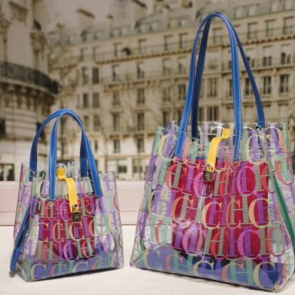 CHHC handbag for women 2024 new style vegetable basket with niche design, transparent high-end feel, and a hundred hand bag