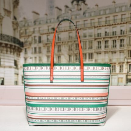 CHHC niche brand bag new versatile large bag, colorful striped shoulder bag, fashionable large capacity underarm women's bag