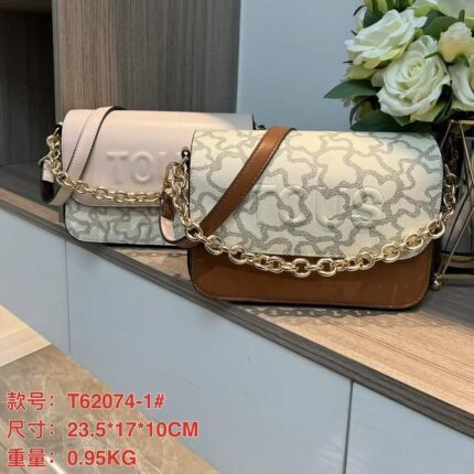 Tous bag 62074 series size: 23.5-17-10cm weight about 0.9kg,-Bolso Tous serie 62074 tamaño: 23,5-17-10cm peso aproximadamente 0,9 kg,