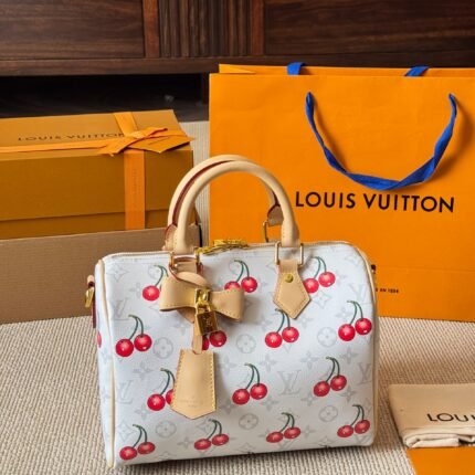 Printed pillow bag, with a removable interior, embodies a luxurious yet vibrant brand design style