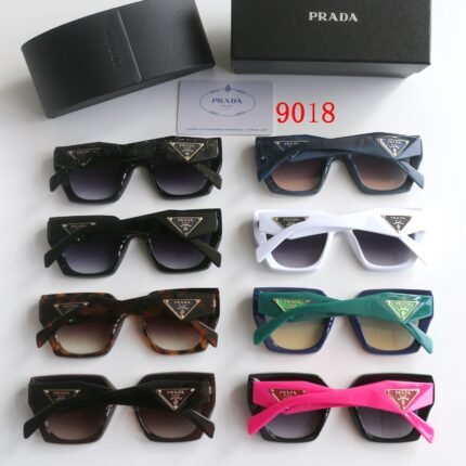 Prada's trendy rectangular sunglasses are a bestseller with irregular borders and large frames