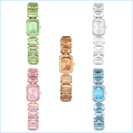 Swarovski Small Baguette Diamond Watch with Box-Reloj Swarovski de diamantes baguette pequeños con caja