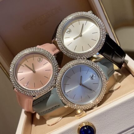 Swarovski watches exude a charming style with Swiss quartz movement and stainless steel material