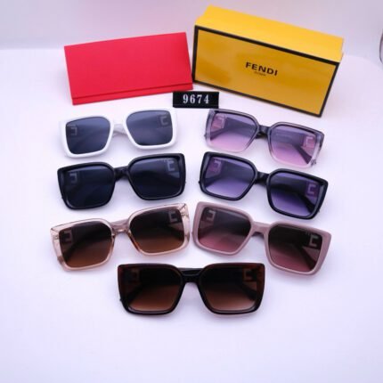 Fendi Sunglasses 9674: Bold Square Frames, Vibrant Styles