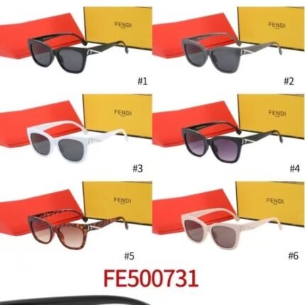 Fendi Sunglasses FE500731: Stylish Cat - Eye Frames, Various Colors