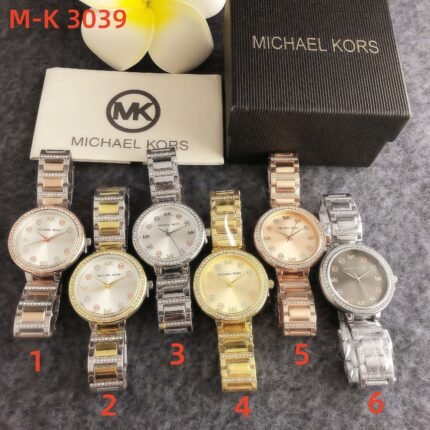Michael Kors M-K 3039 Series Watches: Sparkling Logo - Accented Design with Glamorous Versatility