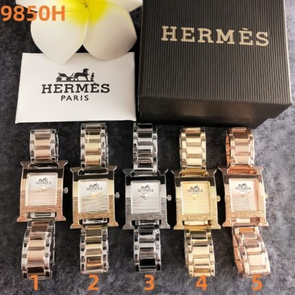 Hermès 9850H Series Watches: Elegant Square Design with Timeless Luxury