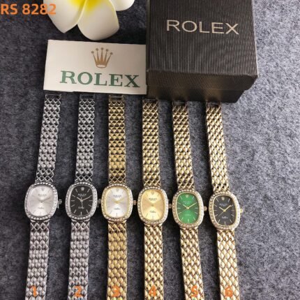 Rolex RS 8282 Series Watches: Vintage Oval Design with Luxurious Diamond Accents