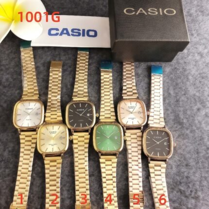 Casio 1001G Series Watches: Retro Square Design with Versatile Appeal