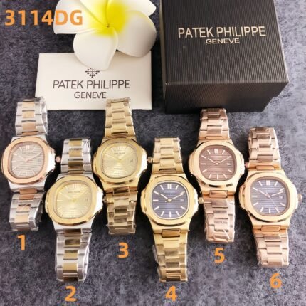 Patek Philippe 3114DG Series Watches: Nautilus-Inspired Design with Luxe Metal Bracelet & Versatile Dial Elegance