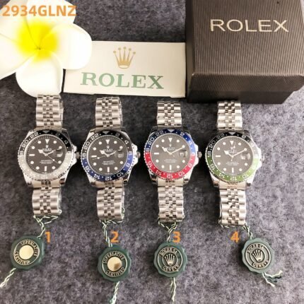 Rolex 2934GLNZ Series Watches: Iconic GMT-Master Design with Colorful Bezel & Jubilee Bracelet Luxury