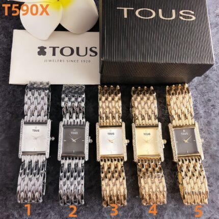 TOUS T590X Series Watches: Elegant Square Design with Timeless Charm