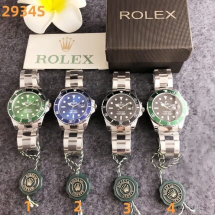 Rolex 2934S Series Watches: Submariner-Inspired Design with Colorful Ceramic Bezel & Stainless Steel Bracelet Elegance