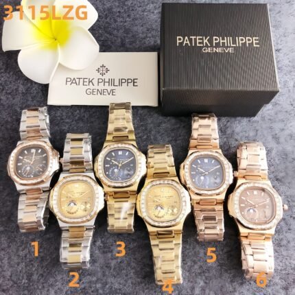 Patek Philippe 3115LZG Series Watches: Nautilus-Inspired Design with Luxe Metal Bracelet & Complicated Dial Elegance