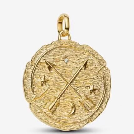 Pandora Golden Celestial Arrows Pendant: Capture the Cosmic Spirit