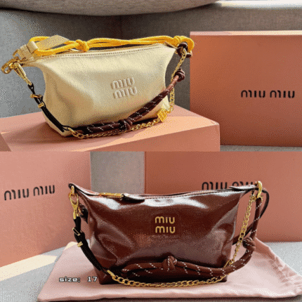 Miu Miu Mini Crossbody Bag Collection: Diverse Textures & Playful Design (17×12cm)