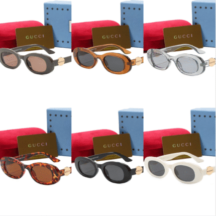 Gucci Oval - Frame Sunglasses: Retro Charm, Diverse Color Palette