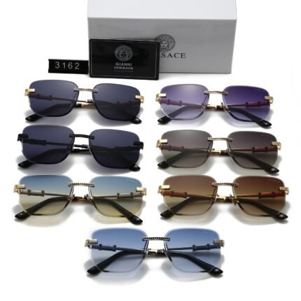 Versace Rimless Sunglasses Collection: Elegant Design, Diverse Hues
