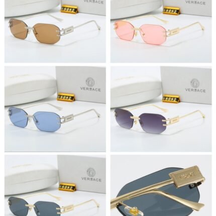 Versace Rimless Sunglasses Collection: Sleek Design, Vibrant Colors