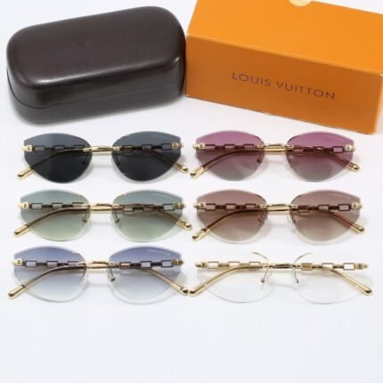 Louis Vuitton Rimless Cat - Eye Sunglasses: Elegant Gradient Styles