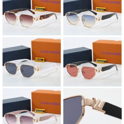 Louis Vuitton Sunglasses (Model 6A006): Unique Geometric Design, Luxurious Detailing