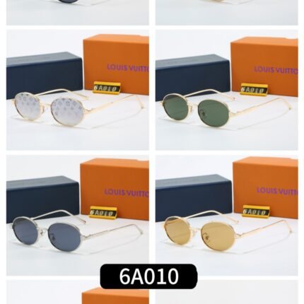 Louis Vuitton Sunglasses (Model 6A010): Retro Oval Shape, Luxurious Detailing