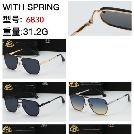 Maybach Sunglasses (Model 6830): Aviator Elegance, Lightweight Comfort