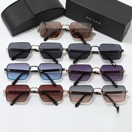 Prada Square Sunglasses: Diverse Hues, Luxury Craftsmanship
