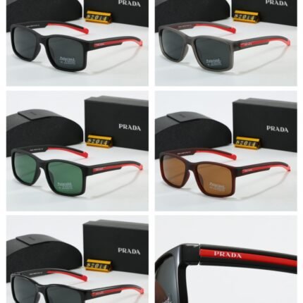 Prada Polarized Square Sunglasses (Model 82014): Vibrant Styles, Enhanced Visual Experience