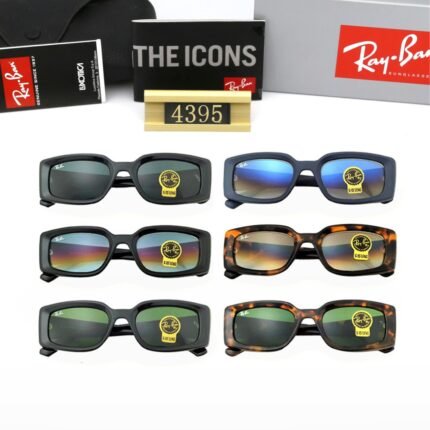 Ray - Ban 4395 Series Sunglasses: Retro Rectangular Frames for Timeless Cool