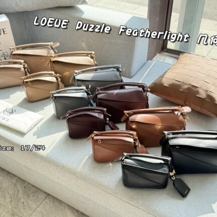 Loewe Puzzle Featherlight Bag Series:Size 24×15cm (large) / 17×11cm (small)