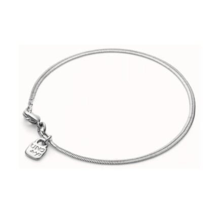 UNO Snake Chain Bracelet with Lock Charm: Sleek Design & Signature Style