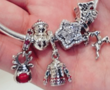 Pandora Christmas Collection Pendant & Bracelet