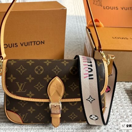 LV Diane Monogram Messenger Bag - Dual Strap Crossbody Bag (Size 24×15×9cm)