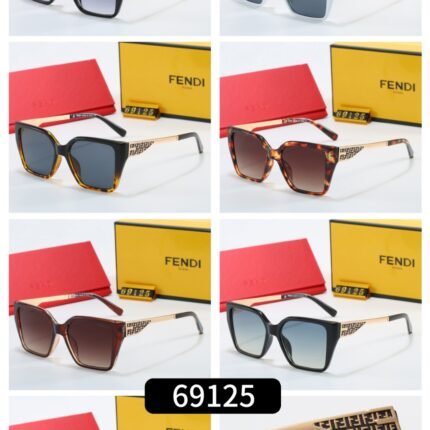 Fendi 69125 Square Sunglasses - Multiple Colors Available, Luxury Sunglasses