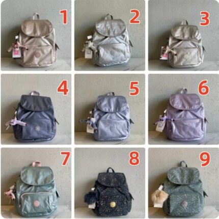 Kipling K15635 Flap Casual Backpack | Lightweight Nylon School & Commuter Bag (33.5x27x19cm)