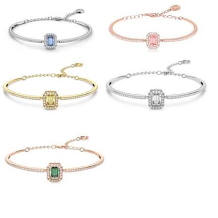 Swarovski Millenia Collection Colored Gemstone Square Diamond Bracelet | Luxury Multi-Color Bracelet